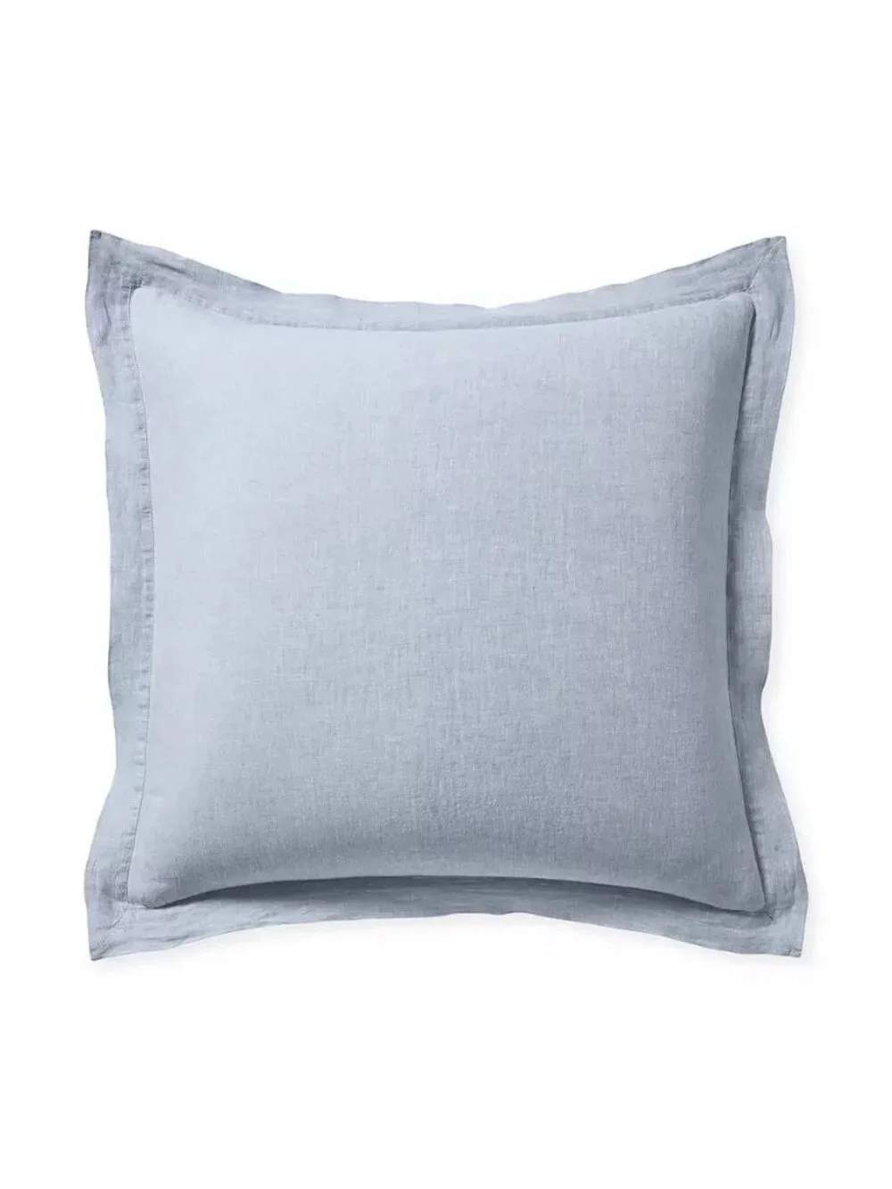 NEW Serena & Lily Cavallo Linen Euro Pillow Shams (Set of 2)-Blue Chambray